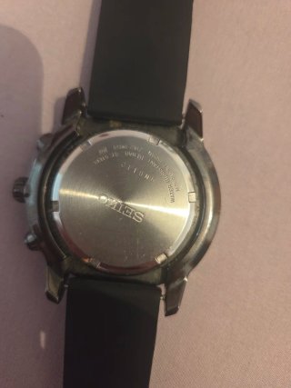 Reloj Seiko Chronograph 100M Negro/Azul
