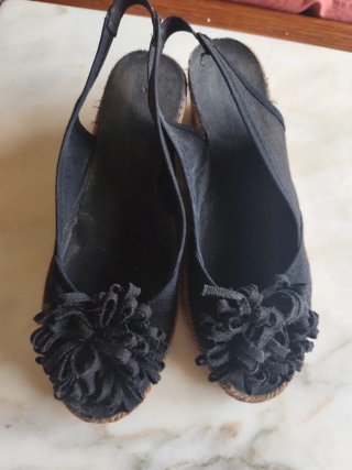 Zapatos de verano negros para mujer