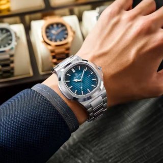 Reloj Paazomu Hombre Esfera Azul Acero