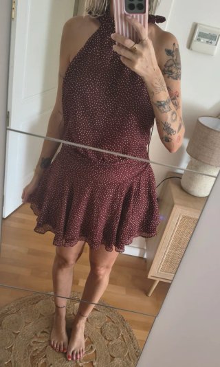Vestido Mango lunares