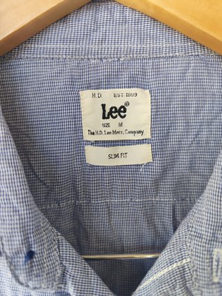 Camisa Lee Slim Fit Azul Talla M