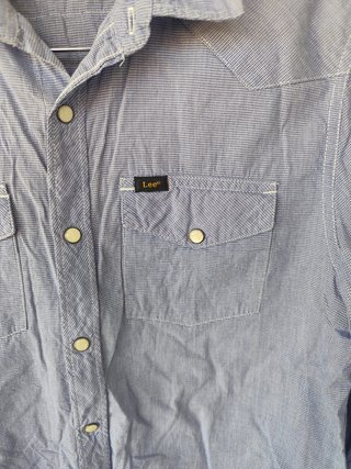 Camisa Lee Slim Fit Azul Talla M