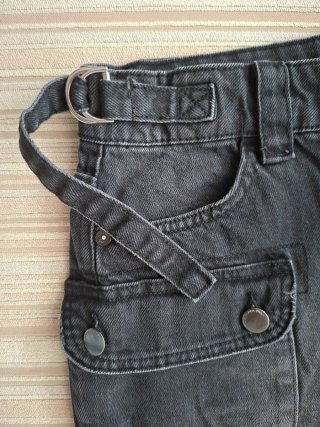 Falda vaquera Bershka negra T34 nueva