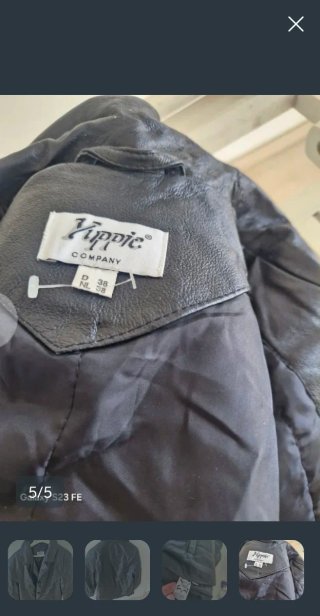 Abrigo de piel Yuppie negro