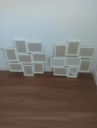 Juego Marcos Fotos Ikea Blanco