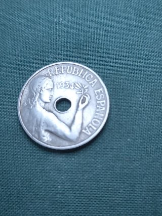 3 Monedas 25 Céntimos Peseta Diferentes Épocas