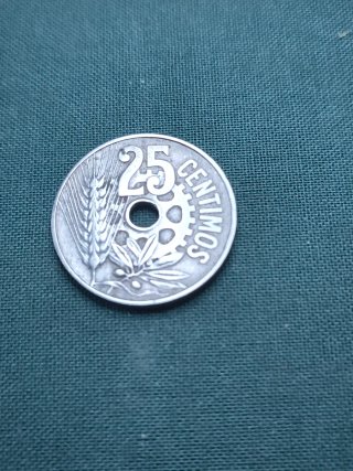 3 Monedas 25 Céntimos Peseta Diferentes Épocas
