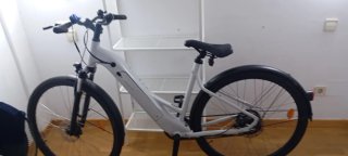 Bici Eléctrica Rockrider Blanca