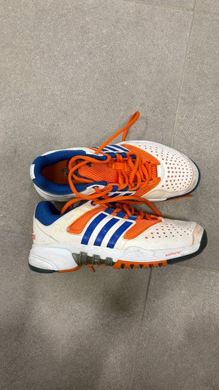 Zapatillas Padel Adidas Naranja Blanco