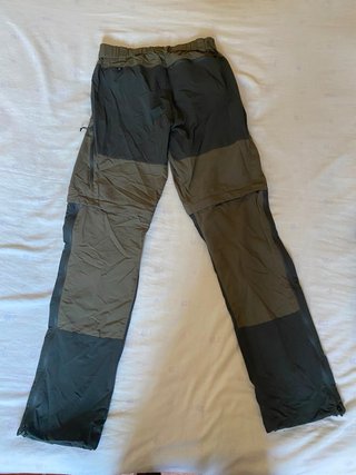 Pantalones desmontables Decathlon grises/verdes
