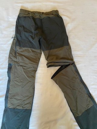 Pantalones desmontables Decathlon grises/verdes