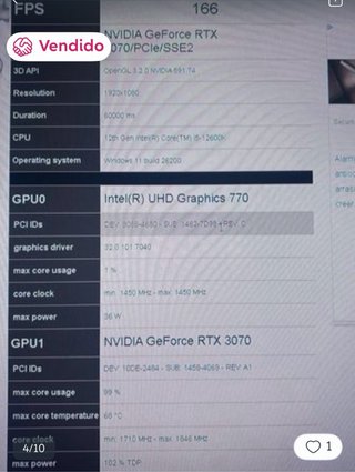 PC Gaming RTX 3070 Nfortec