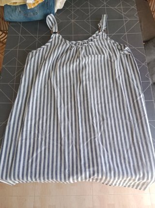 Vestido de rayas mujer talla XXL