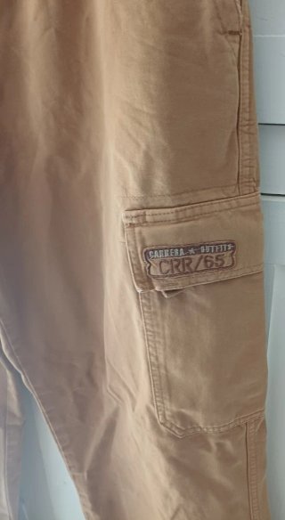 Pantaloni Carrera uomo marrone cargo