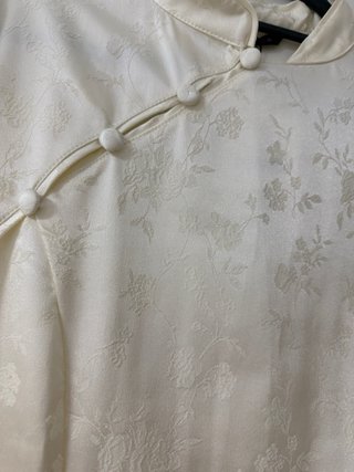 Vestido viral Zara estilo Quipao beige