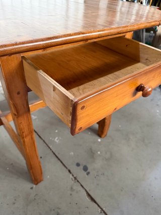 Mesa antigua rústica de madera RESTAURADA