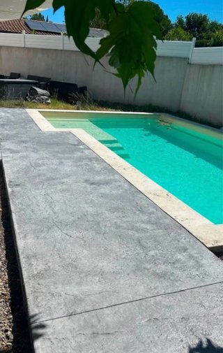Hormigón impreso liso