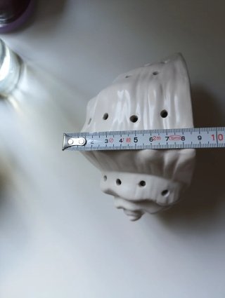 Lámpara Caracola Cerámica Blanca