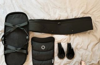 CAPAZO BUGABOO BEE6 NEGRO CON ADAPTADORES