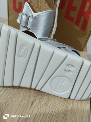 Camper Oruga Sandali Donna Argento