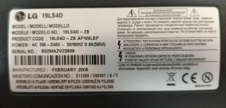 LG 19LS4D - 19"