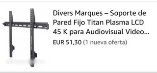 Soporte TV pared TITAN fijo