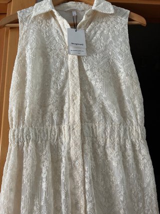 Vestido largo Desigual beige nuevo con etiqueta