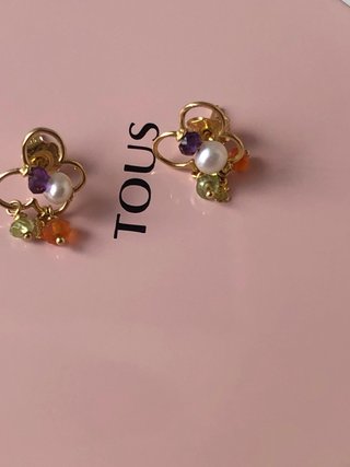 Pendientes Tous Oro 18k y Gemas