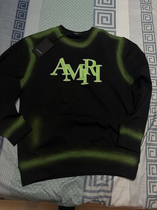 Sudadera Amiri Negra y Verde