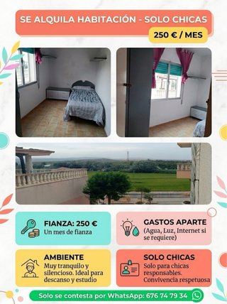 Habitación alquiler 250€