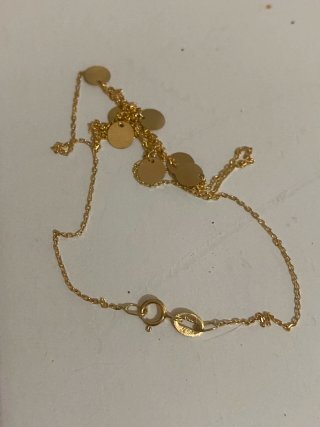 CADENA DE ORO 18K (750) CON MEDALLITAS
