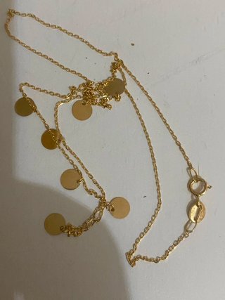 CADENA DE ORO 18K (750) CON MEDALLITAS