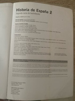 Historia de España 2, segundo curso de bachille...