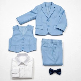 Traje de niño rosa 3 piezas