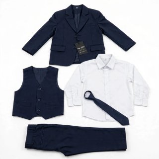 Traje de niño rosa 3 piezas