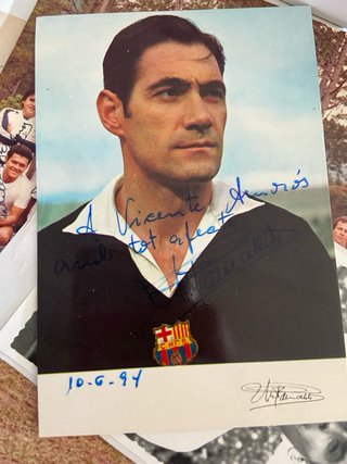 Rodilleras Antonio Ramallets FC Barcelona.