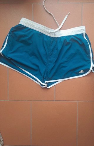 Shorts Adidas Vintage Azul y Blanco