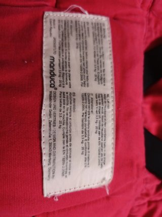 Mochila Portabebés Manduca Roja