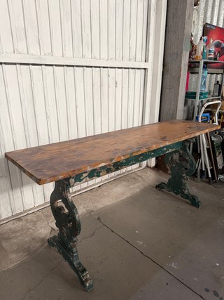 Consola madera efecto envejecido