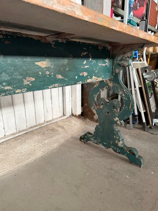 Consola madera efecto envejecido