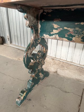 Consola madera efecto envejecido