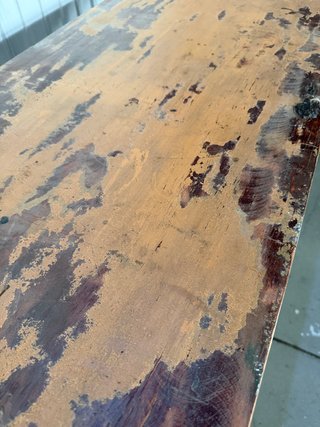 Consola madera efecto envejecido