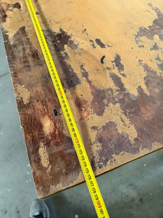 Consola madera efecto envejecido