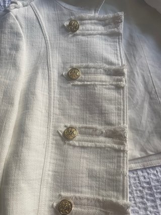 Chaqueta Zara Blanca viral Talla XS