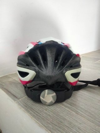 Casco Bici Niña Rosa y Blanco