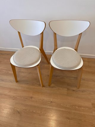Pack 2 Sillas IKEA NORRARYD Blancas