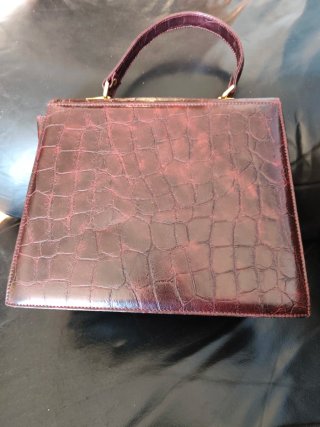 Bolso Piel Courrèges Paris Cocodrilo Dorado