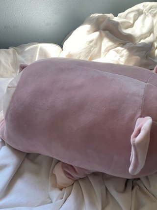 Peluche de cerdo rosa grande