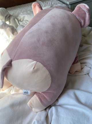 Peluche de cerdo rosa grande
