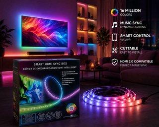 Smart HDMI Sync Box LED Strip 2.6m
